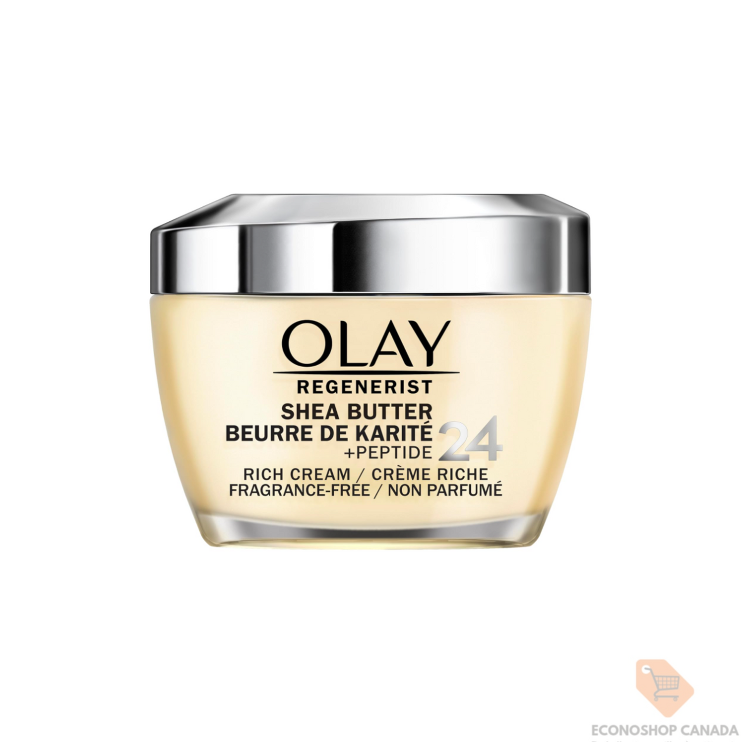 Hydratant pour le visage Olay Regenerist au beurre de karité et au peptide 24, sans parfum