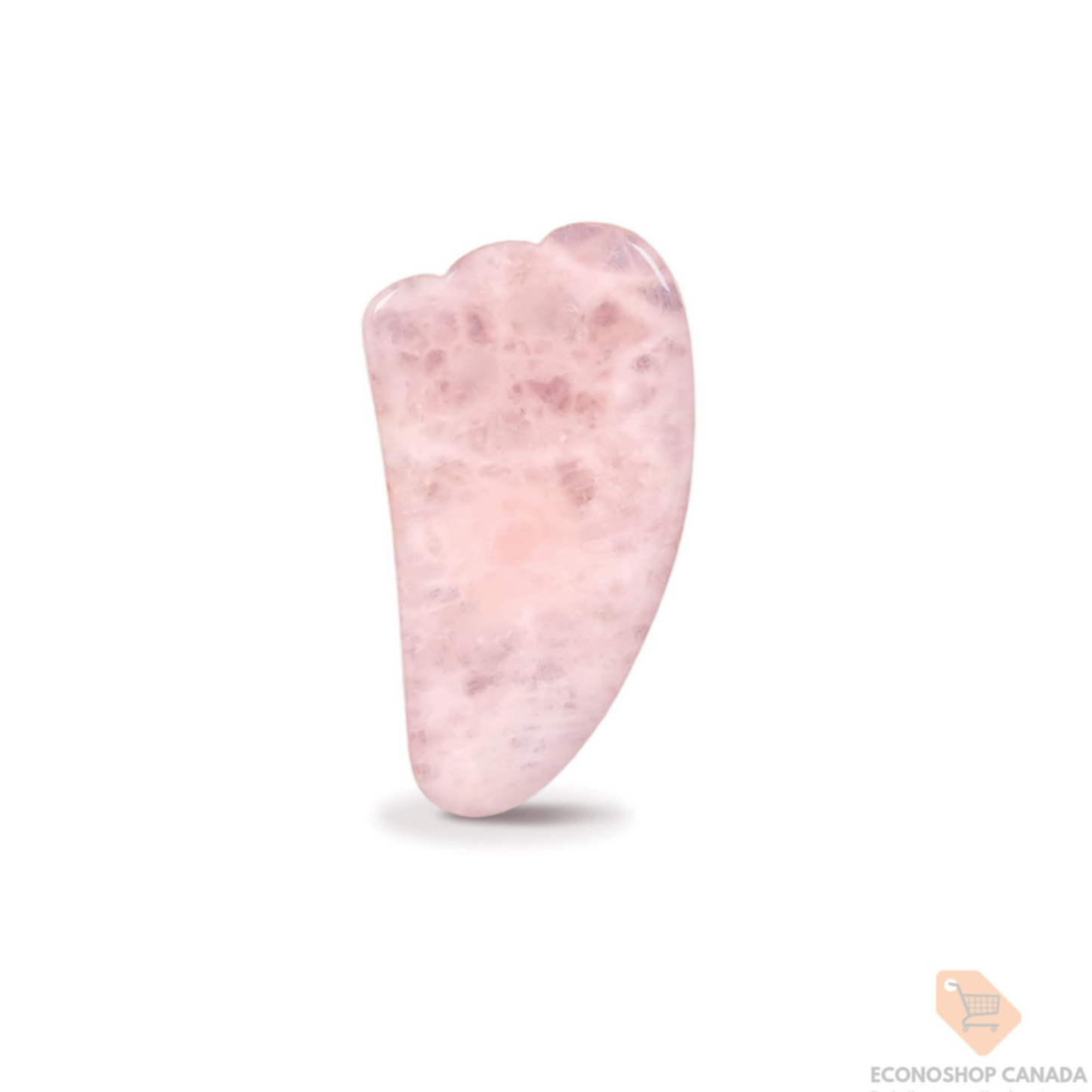 Pierre sculptante Gua Sha en quartz rose