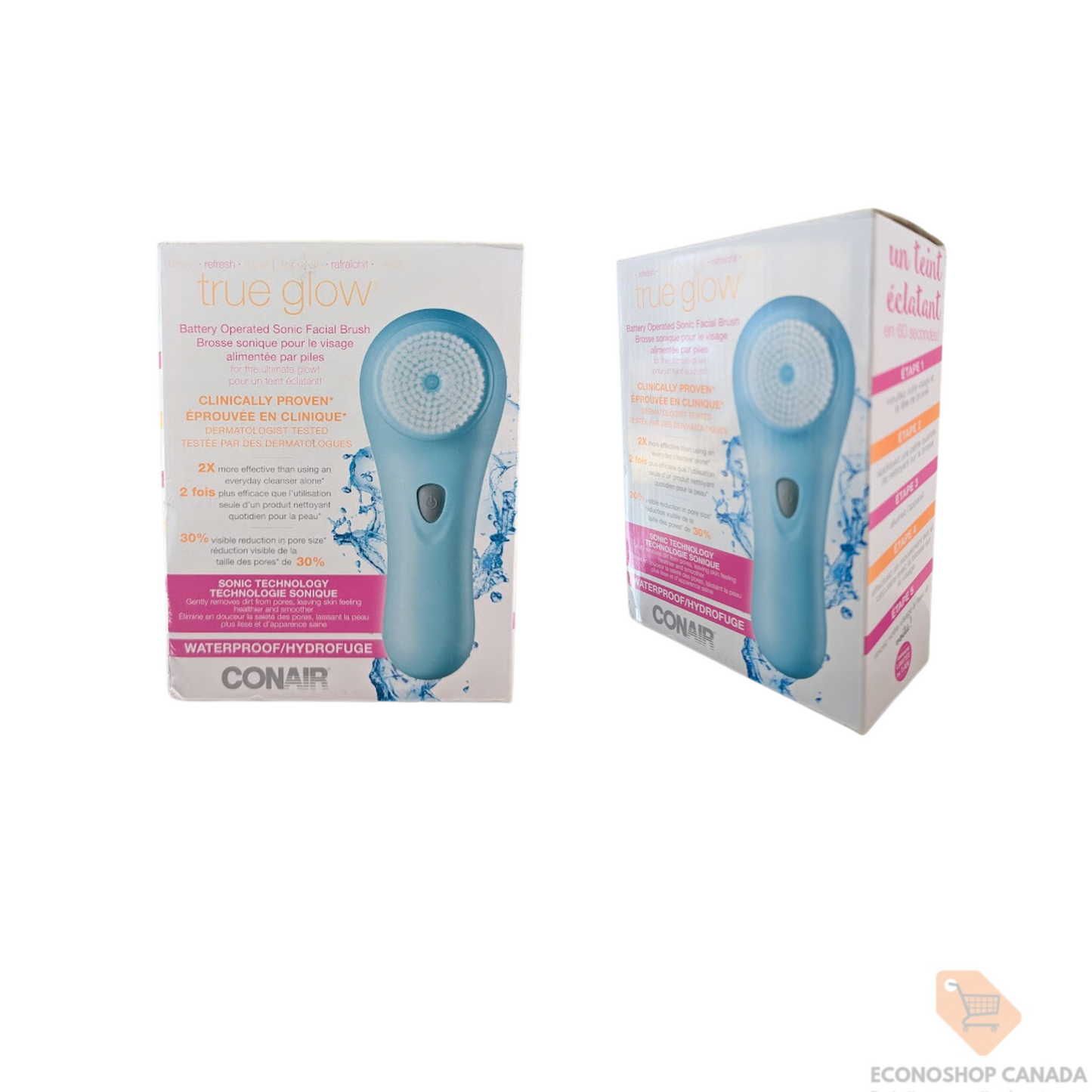 Brosse faciale sonique à piles Conair