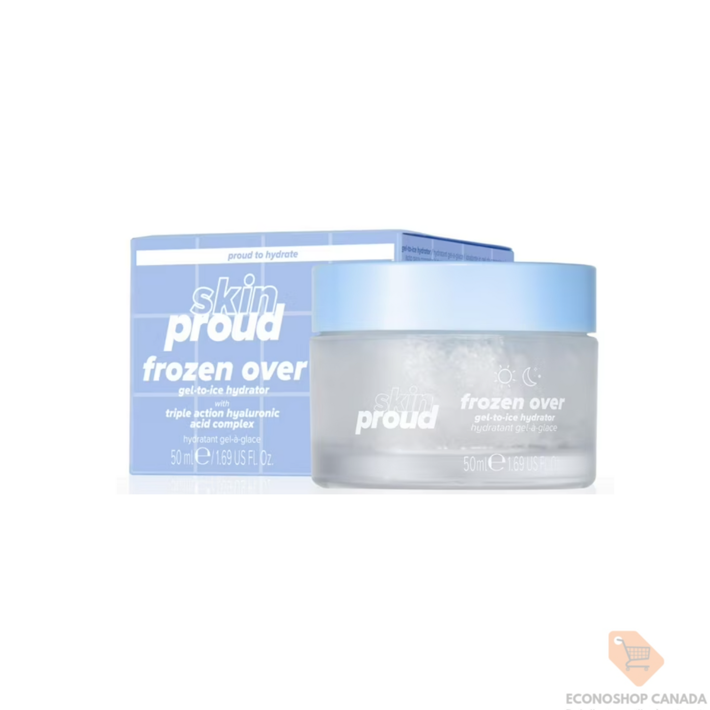 Skin Proud - Frozen Over - Gel hydratant à la glace avec acide hyaluronique triple action, 100 % végétalien