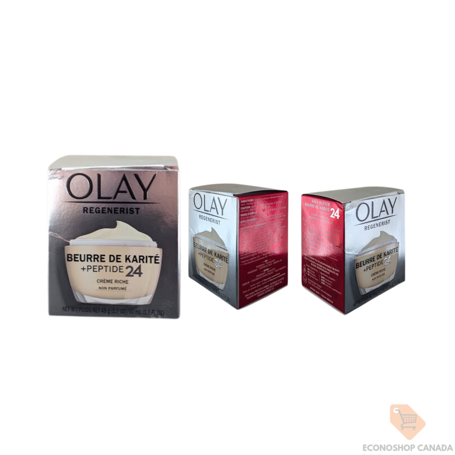 Olay Regenerist Shea Butter + Peptide 24 Face Moisturizer, Fragrance-Free