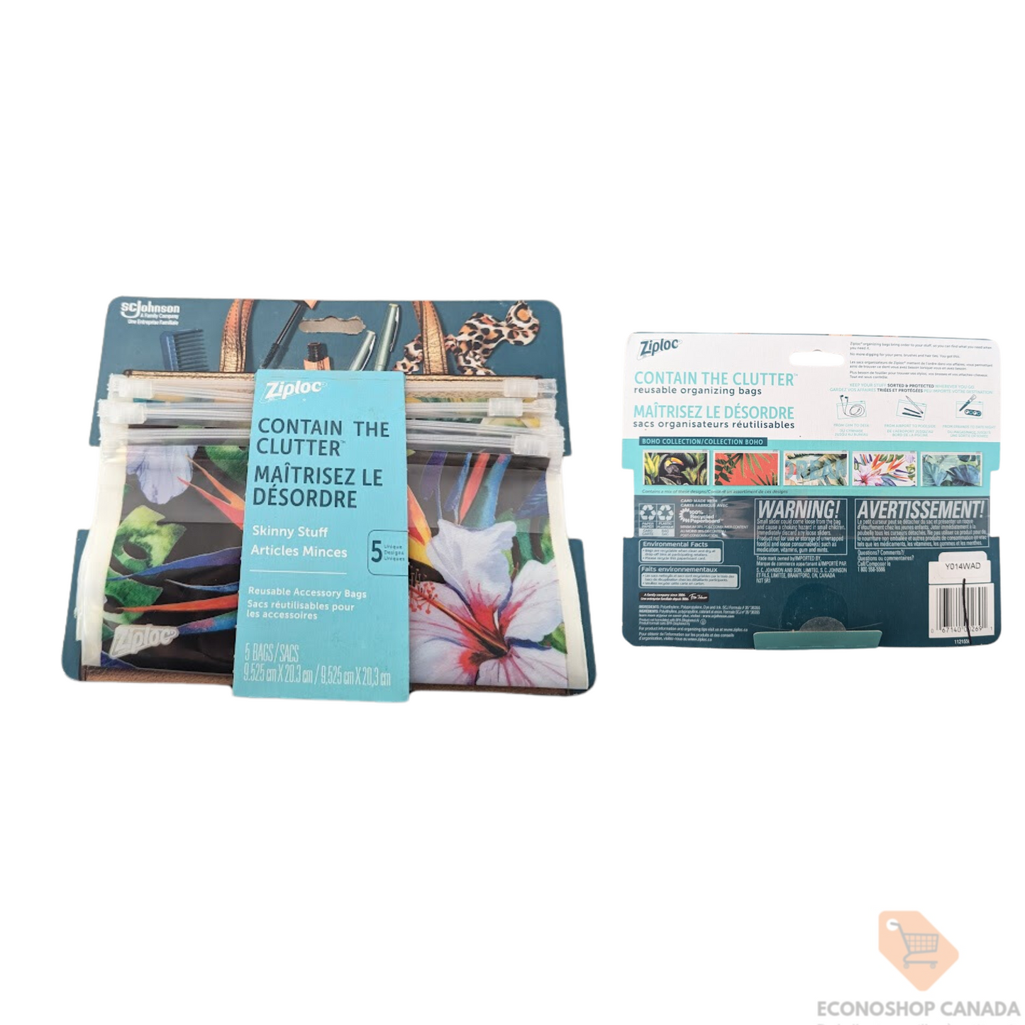 ZIPLOC Reusable Accessory Bags - SMALL SIZE