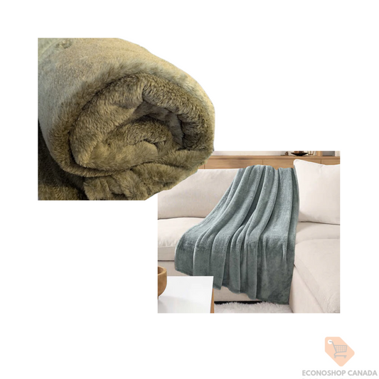 House & Home by Lynda Reeves - Plush Throw - LIGHT GREEN